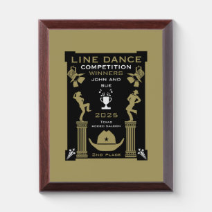 American Line Dancing Competition Award Plaque