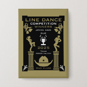 American Line Dancing Competition Button