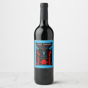 American Line Dancing Competition Wine Label
