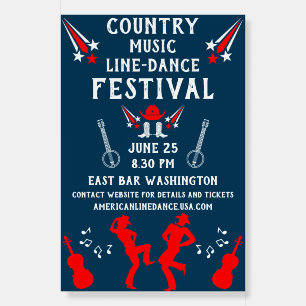 American Line Dancing Festival And Party Foam Board