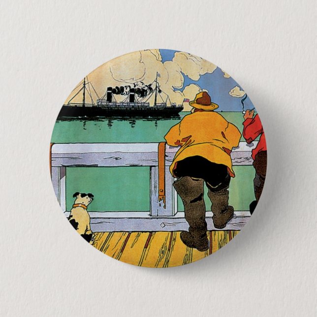 American Line Poster Button (Front)