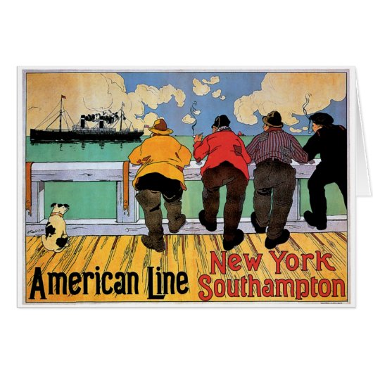 American Line Poster Cards (Front Horizontal)