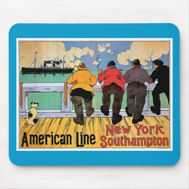 American Line Poster Mouse Pad (Front)