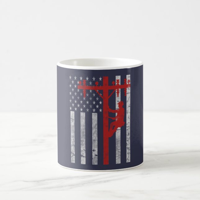 American Lineman Coffee Mug (Center)
