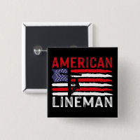 American Lineman Electric Cable Patriotic USA Flag