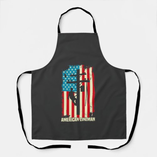  American Lineman Flag Electric Cable Apron