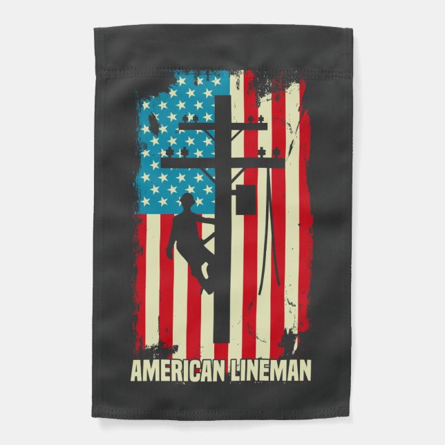  American Lineman Flag Electric Cable Patriotic (Front)