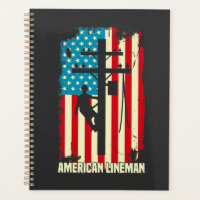  American Lineman Flag Electric Cable Planner