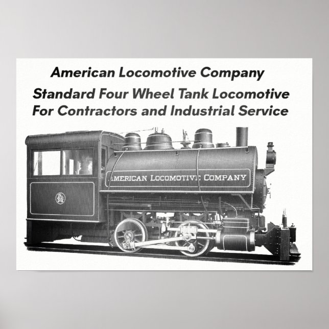 American Locomotive Company 0-4-0 T Poster (Front)