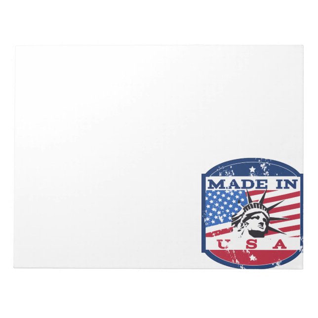 American logo travel poster notepad (Front)