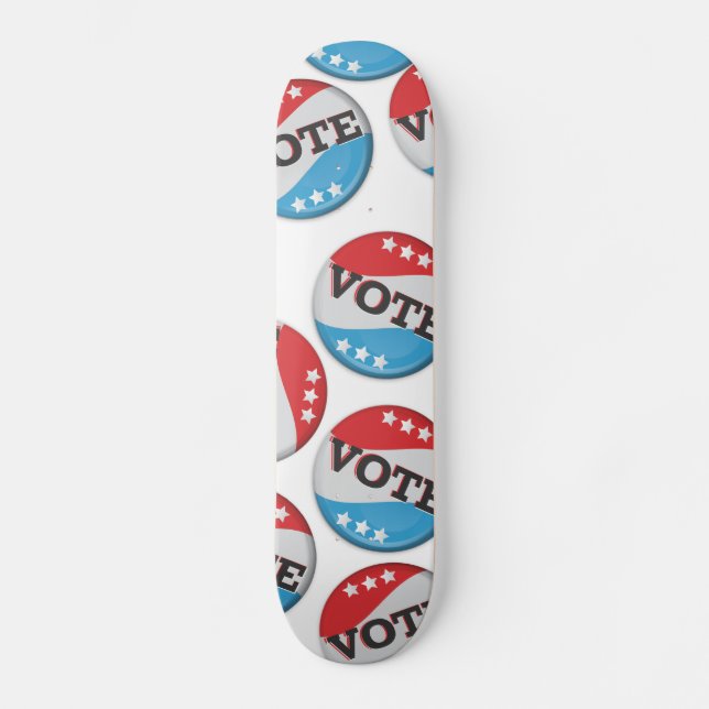 American logo travel poster skateboard deck (Front)