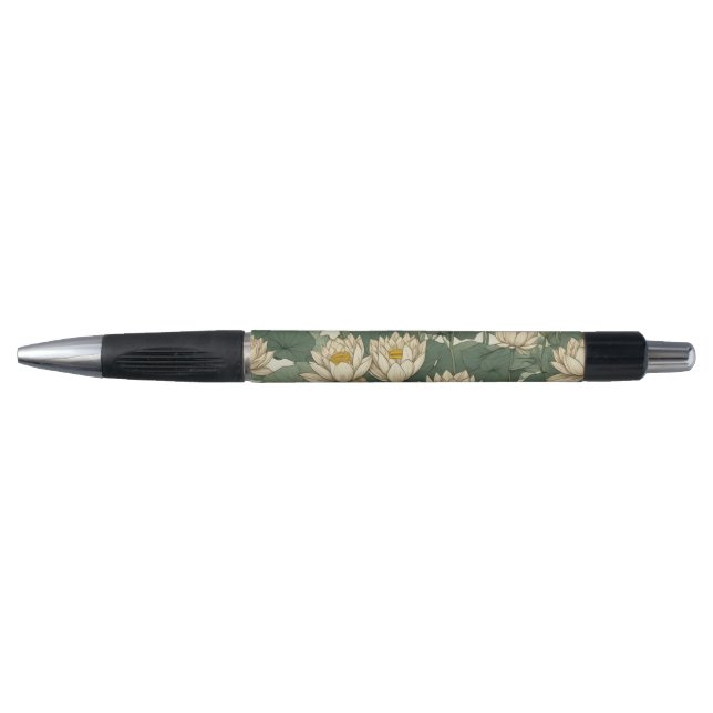 American Lotus flowers pattern Pen (Front)