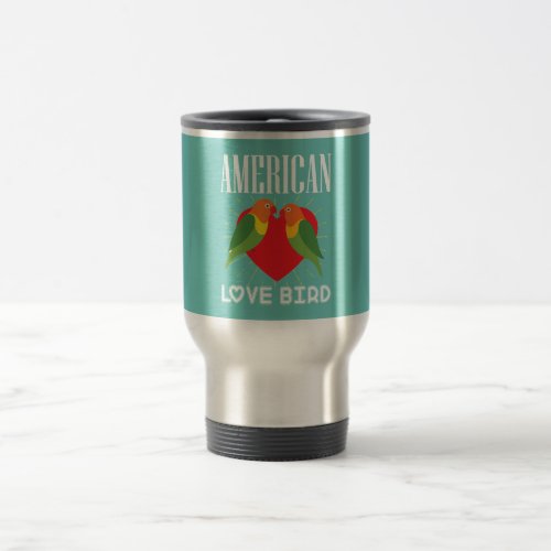 American Love bird coffee mug 