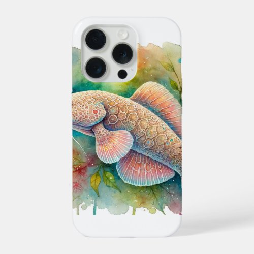 American Lungfish 170624AREF115 _ Watercolor iPhone 15 Pro Case