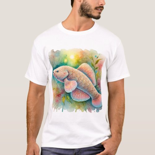 American Lungfish 170624AREF115 _ Watercolor T_Shirt