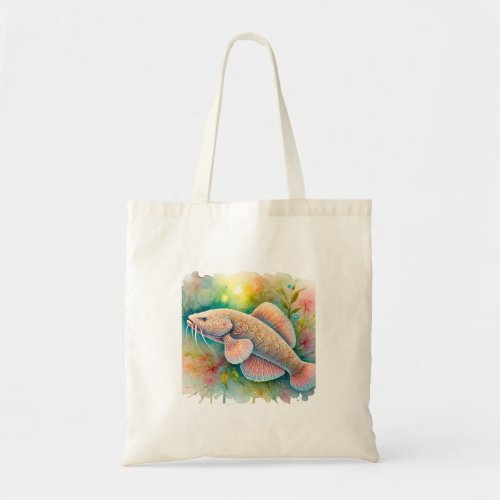 American Lungfish 170624AREF115 _ Watercolor Tote Bag