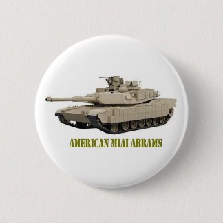 AMERICAN M1A1 ABRAMS  TANK PINBACK BUTTON
