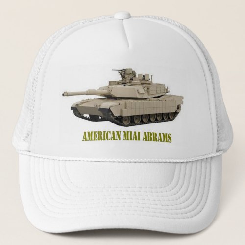 AMERICAN M1A1 ABRAMS  TANK TRUCKER HAT