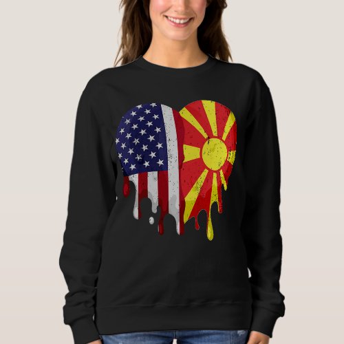 American Macedonian Heritage Month Macedonia Flag  Sweatshirt