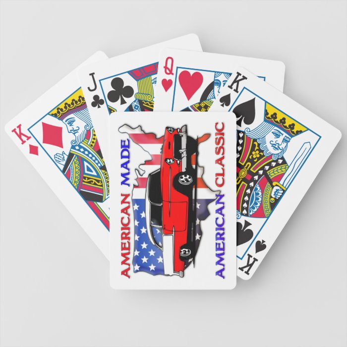 American Made 50s Muscle Car Playing Cards