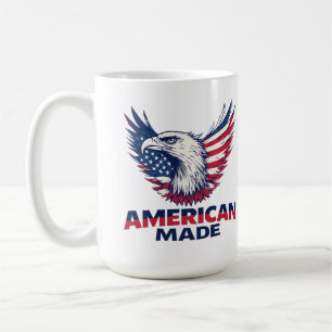 American Made American Flag Patriotic Gift Coffee Mug