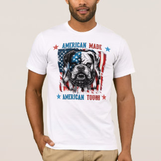 American Made American Tough Bull Dog T-Shirt