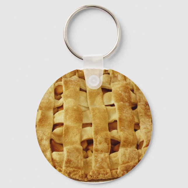 American Made Apple Pie Zig Zag Crust Keychain (Front)