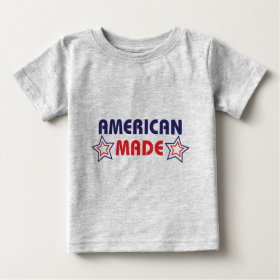 American Made Grey Baby T-Shirt