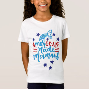 American Made Mermaid. Cute Sayings T-Shirt