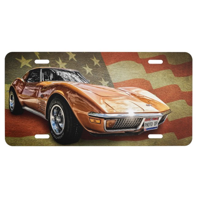 American Made Muscle Car License Plate (Front)