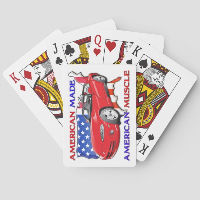 American Made Muscle Car Playing Cards (Back)