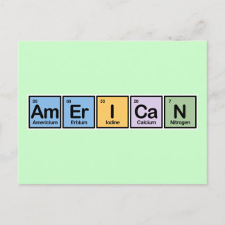 American made of Elements Postcard
