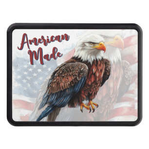 American Made Patriotic Eagle Art – Bold USA Hitch Cover