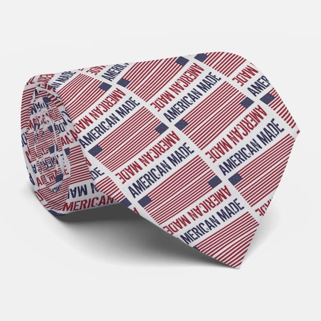 American Made, United States Flag Neck Tie (Rolled)