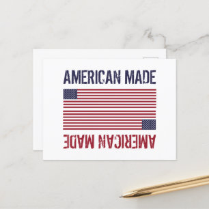 American Made, United States Flag Postcard
