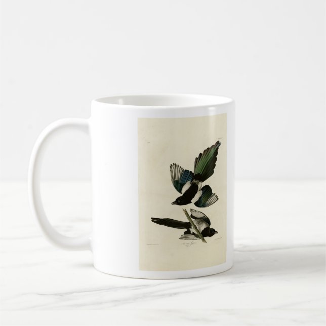 American Magpie from Audubon's Birds of America Coffee Mug (Left)
