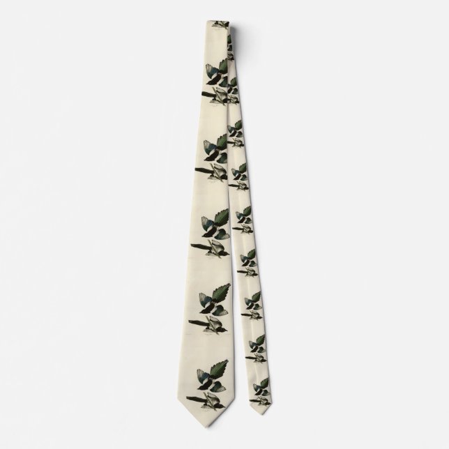 American Magpie from Audubon's Birds of America Neck Tie (Front)
