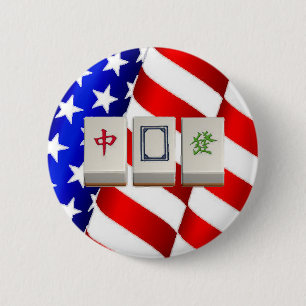 "American" Mah Jongg Button