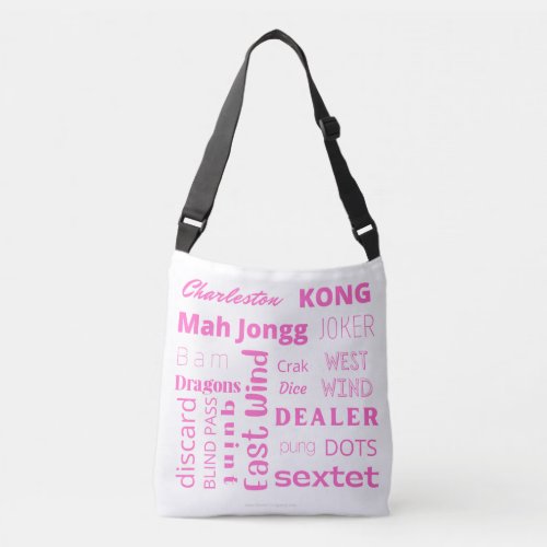 American Mah_Jongg Crossbody Bag in Pink