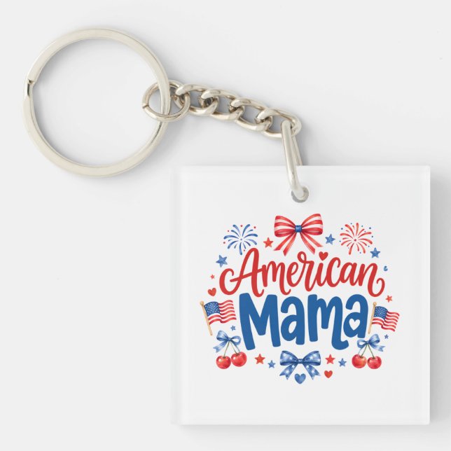 American Mama Keychain (Front)