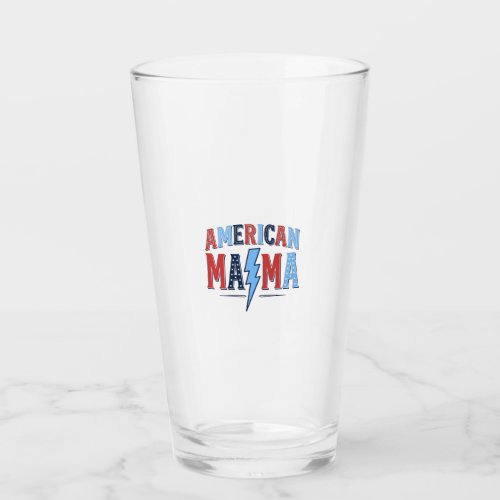 American Mama Patriotic Vintage Engraving Shirt De Glass