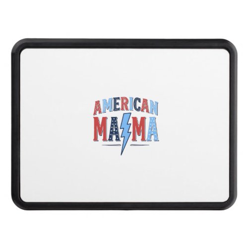 American Mama Patriotic Vintage Engraving Shirt De Hitch Cover