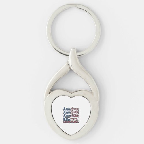 American Mama Patriotic Vintage Engraving Shirt De Keychain