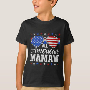 American Mamaw Matching Family 4th Of July Usa Pat T-Shirt