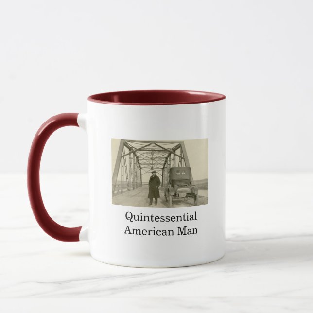 American Man Real Photo Coffee Mug (Left)