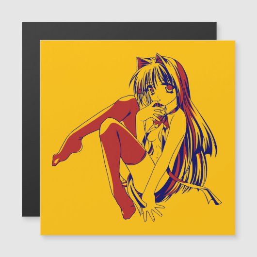 American Manga Neko Catgirl Kawaii Anime (Front/Back)