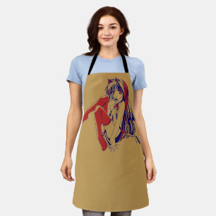 American Manga Neko Catgirl Kawaii Anime Apron