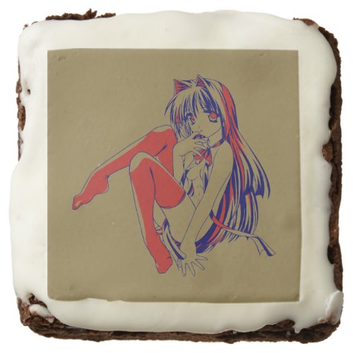 American Manga Neko Catgirl Kawaii Anime Brownie