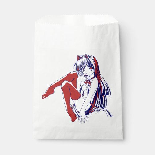 American Manga Neko Catgirl Kawaii Anime Favor Bag