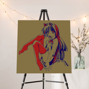 Waifu Wall Art D cor Zazzle